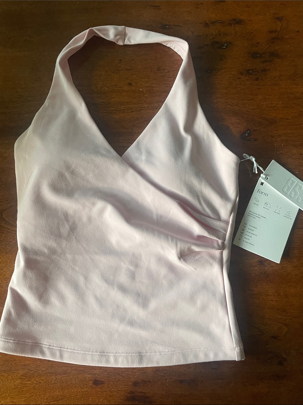 Crop Shop Boutique Pale Pink Halter Wrap Bandeau